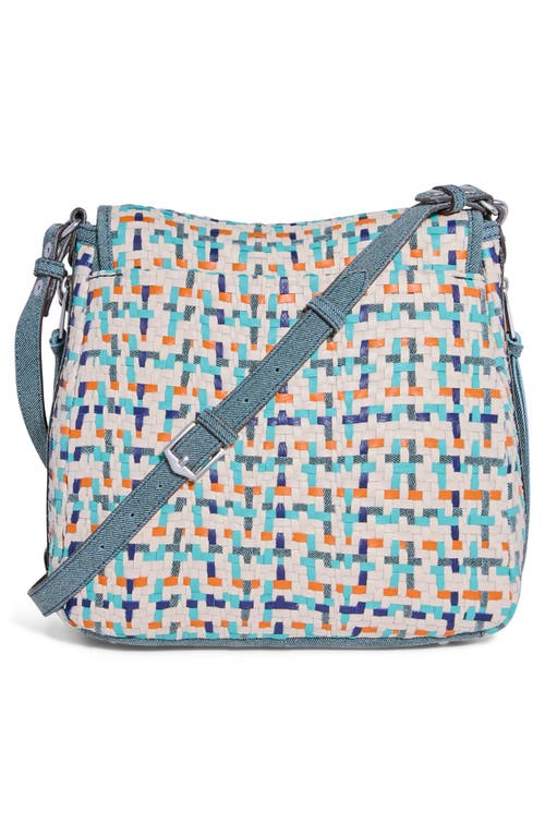 Aimee Kestenberg All For Love Woven Convertible Shoulder Bag In Blue Multi