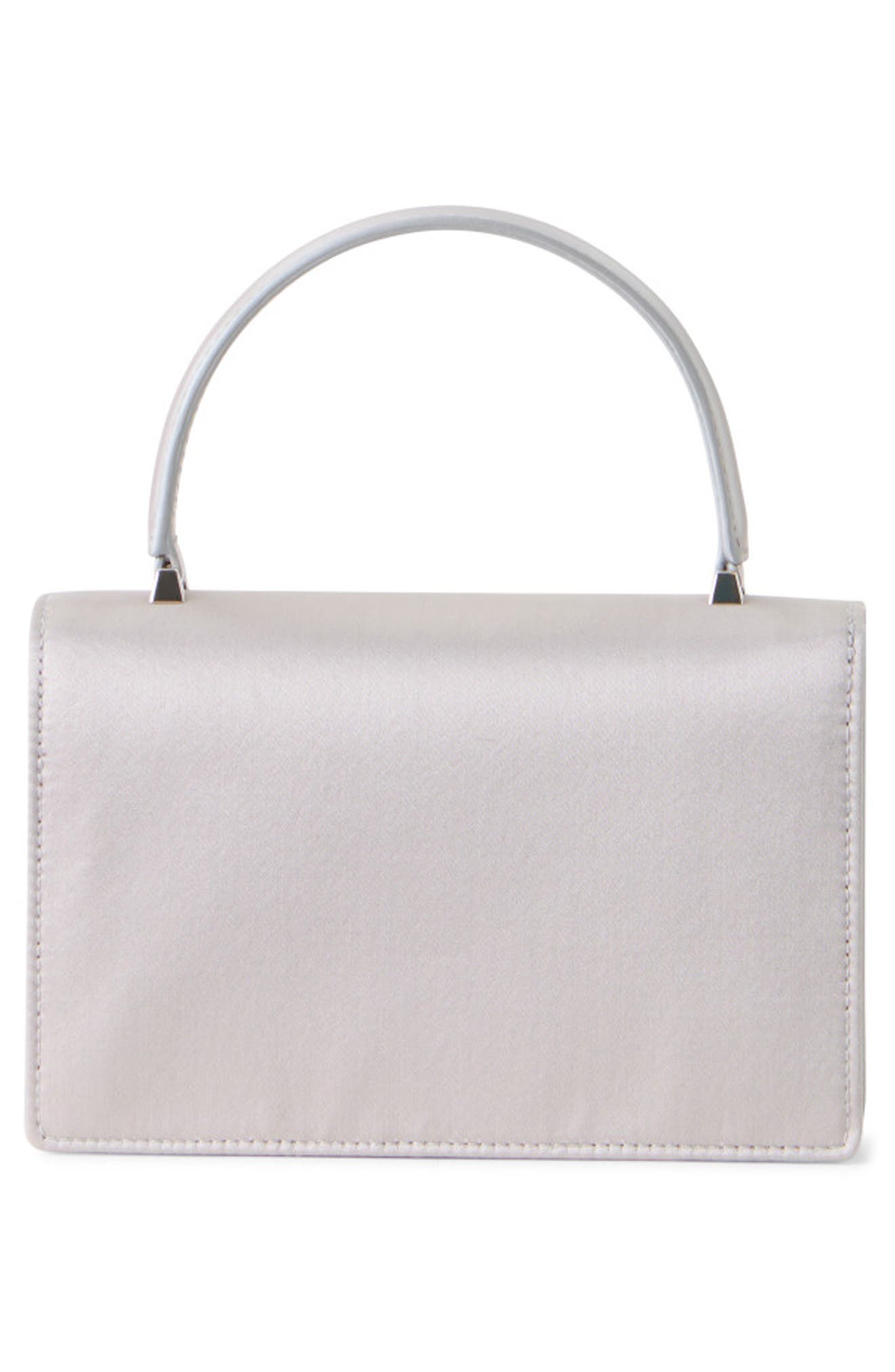 Akris Mini Alice Top Handle Bag, Alternate, color, Light Silver Metalic