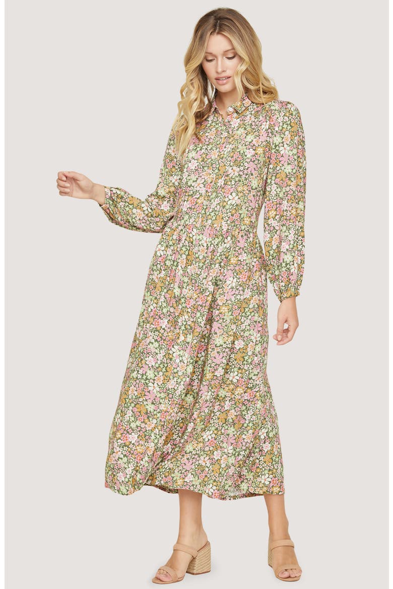 Getaway Island Maxi Dress, Alternate, color, GREEN-MULTI