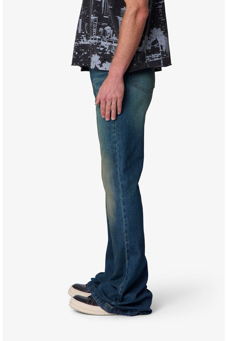 Super Stacked Relaxed Flare Leg Jeans, Alternate, color, BLUE