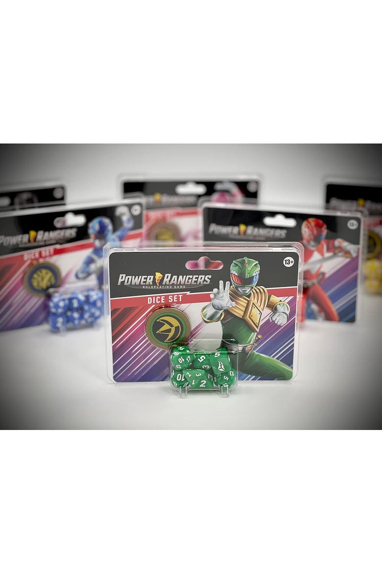 RPG Green Dice Set, Alternate, color, Green