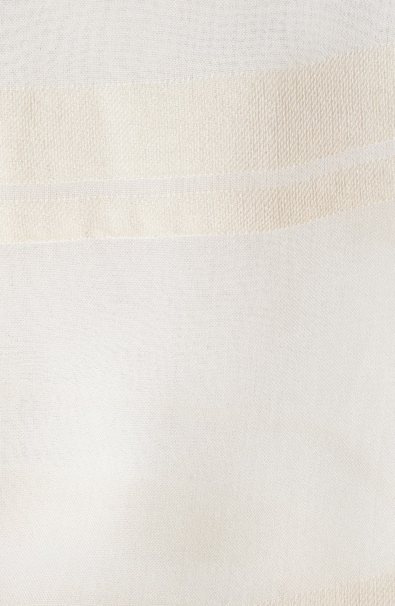 Nordstrom Sheer Stripe Pareo Wrap, Alternate, color, Tan- White