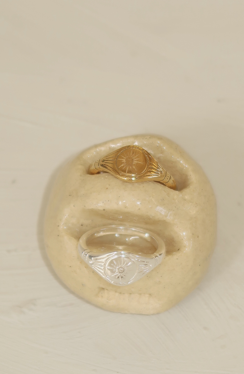 Joiana Jewelry Moonbeam Pinky Ring, Alternate, color, Silver