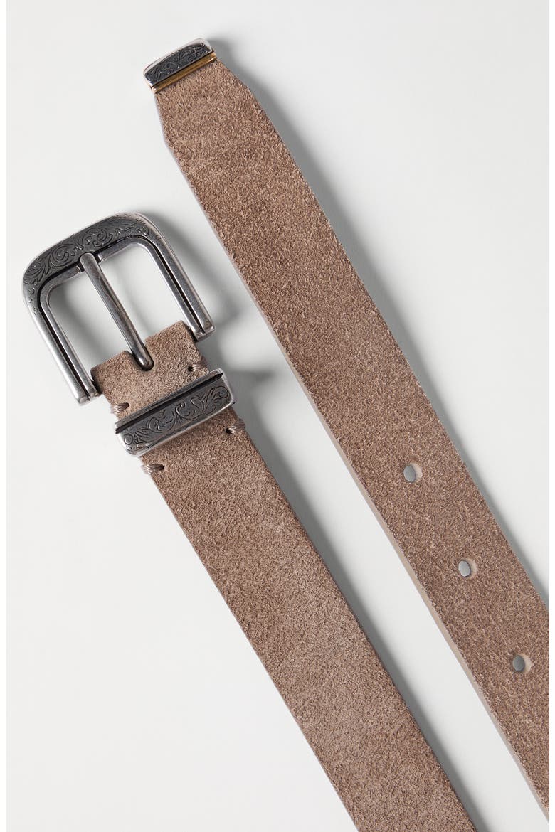 Reversed leather belt, Alternate, color, Light Brown