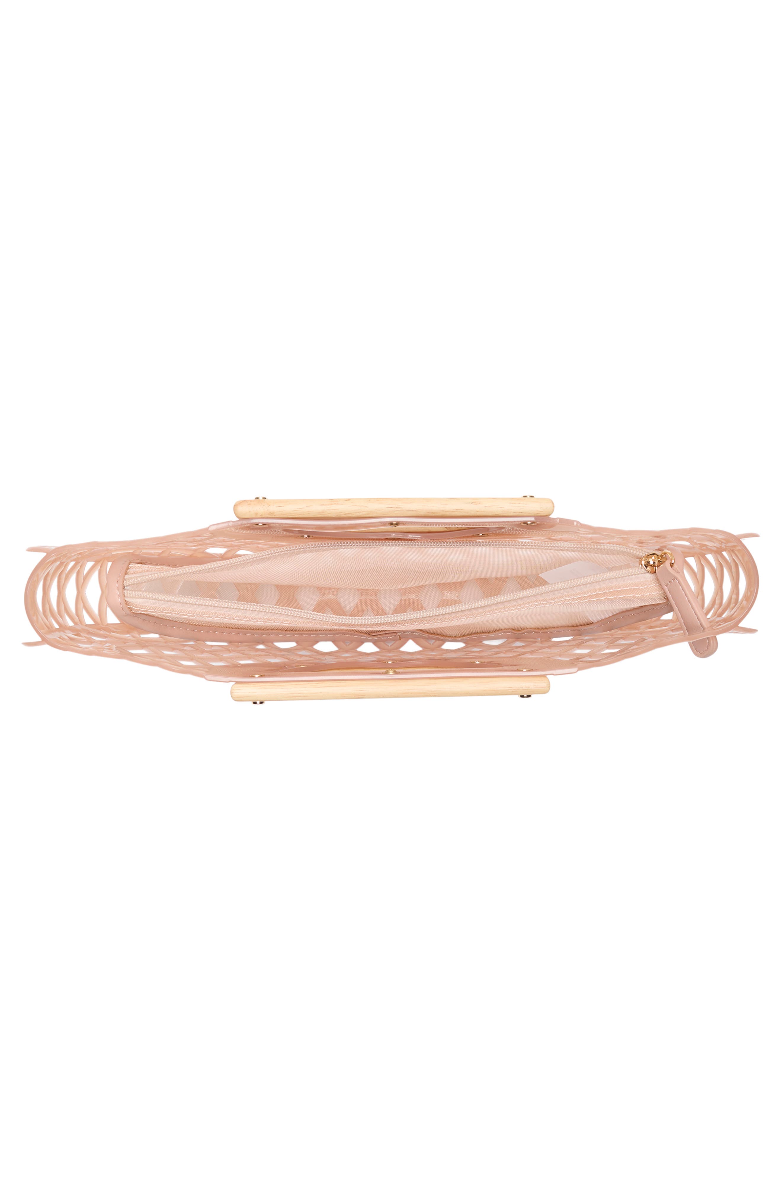 Solandra Jelly Clutch, Alternate, color, BLUSH