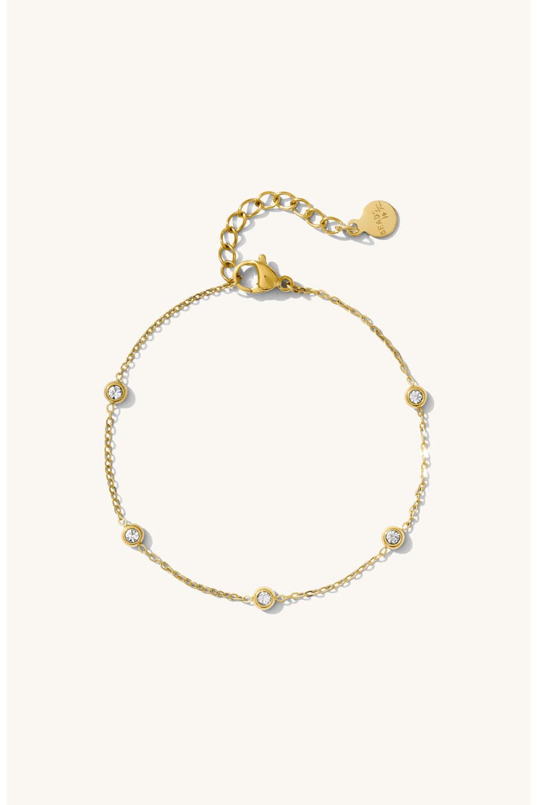 Anna Bezel Bracelet, Main, color, Gold