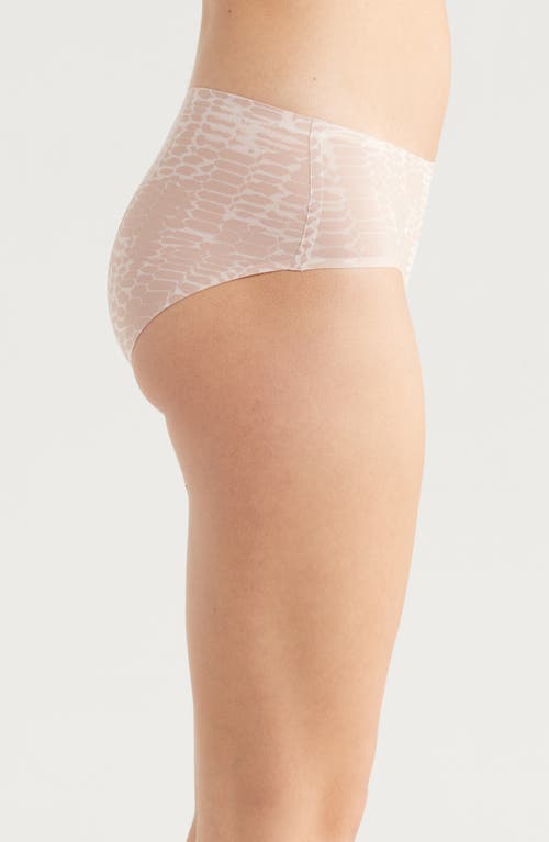 Chantelle Lingerie Soft Stretch Seamless Hipster Panties In Light Snake Print