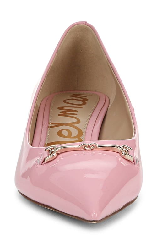 Sam Edelman Kaya Pointed Toe Kitten Heel Lolita Pink Leather