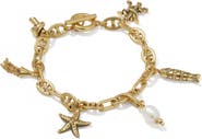 Kendra Scott Parker Cultured Freshwater Pearl Charm Bracelet