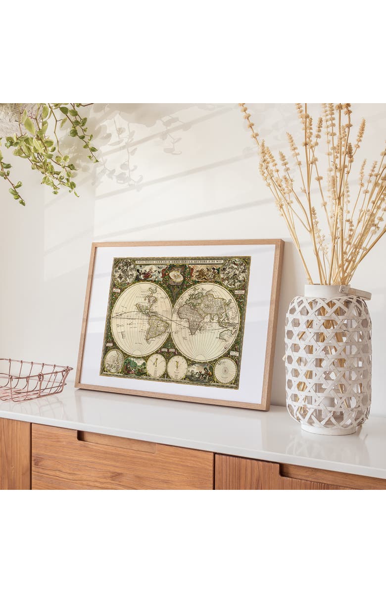 Mindbogglers Gold Vintage World Map Jigsaw Puzzle, 1500Piece, Alternate, color, 