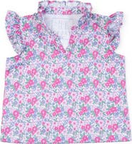 Lila and Hayes Ellie Girls' Sleeveless Ruffled Top by LH Sport