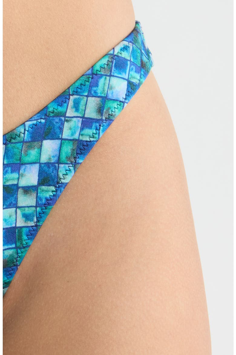 Rae Shine High Cut Bikini Bottoms, Alternate, color, BLUE MULTI
