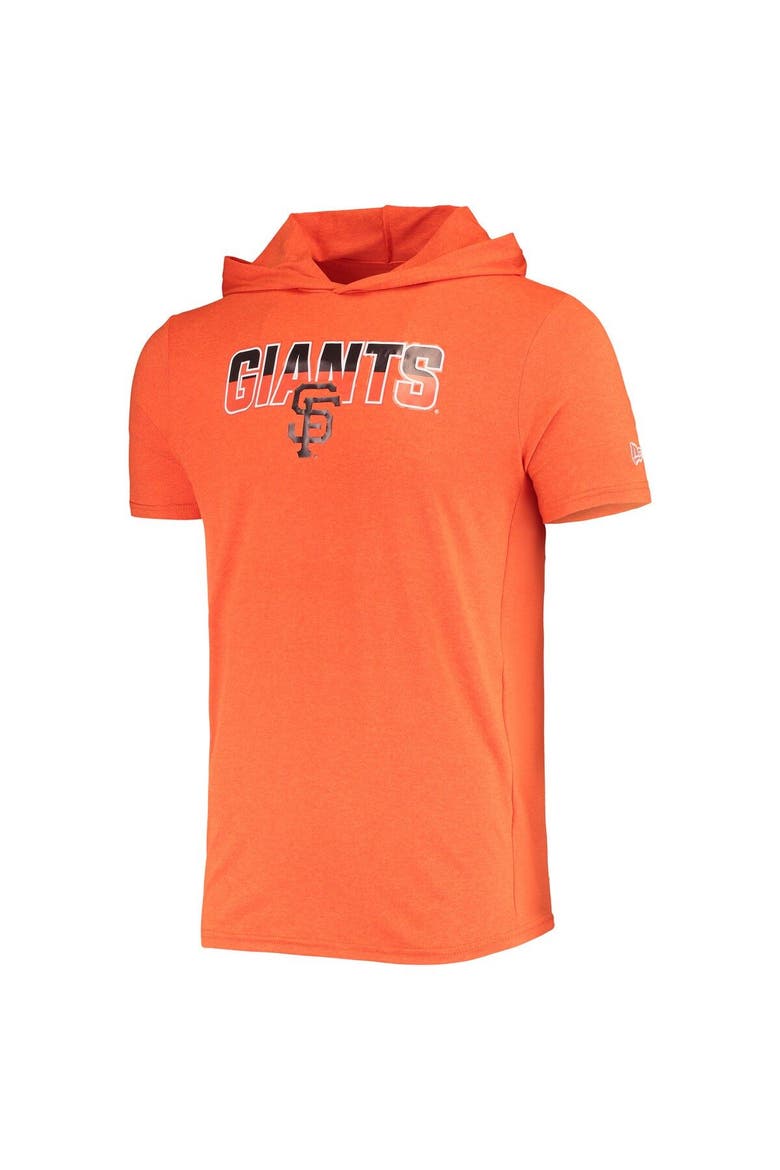 Men's New Era Heathered Orange San Francisco Giants Hoodie T-Shirt, Alternate, color, Heather Orange