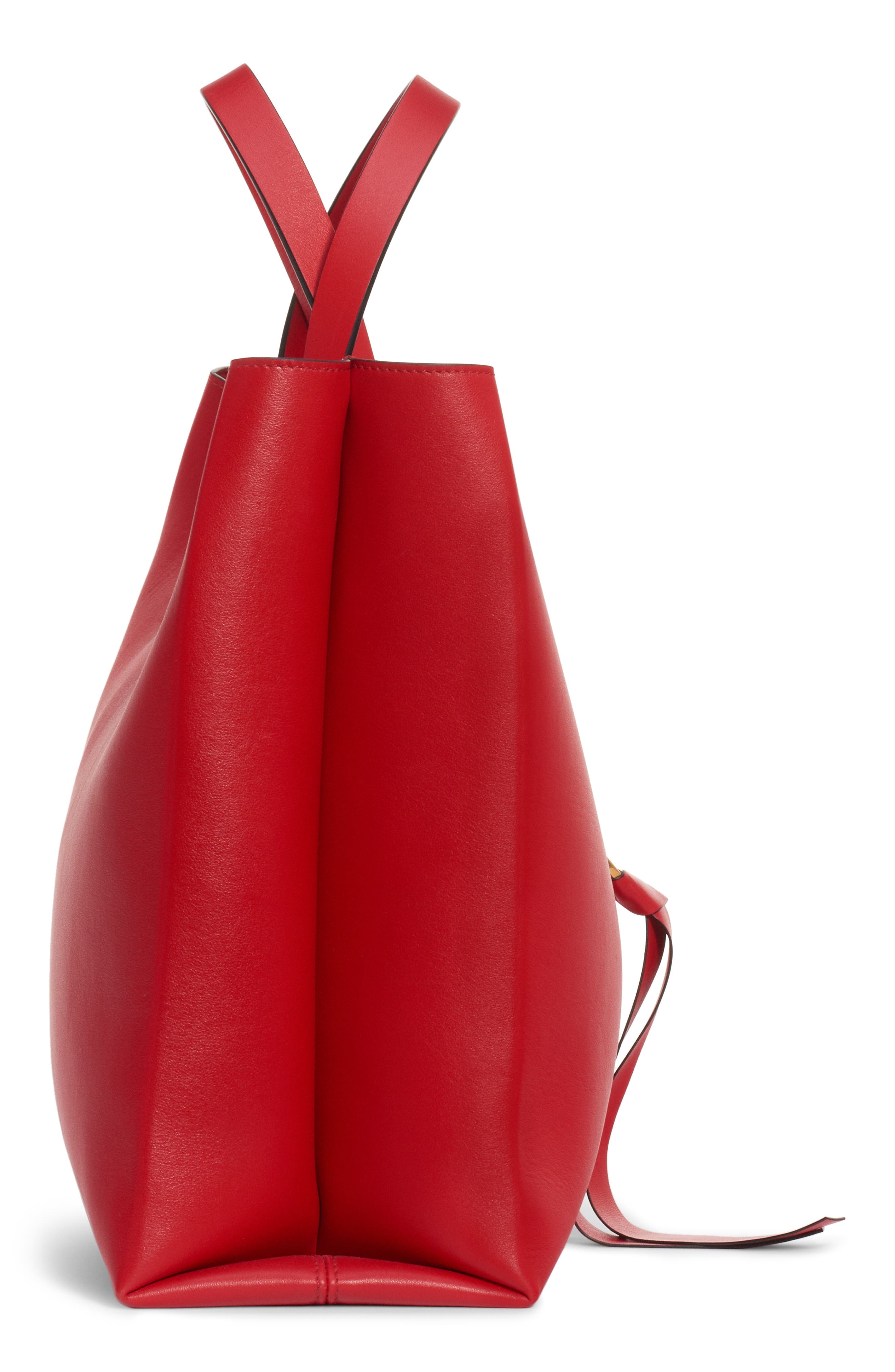 Valentino Garavani V-Ring Leather Tote, Alternate, color, 