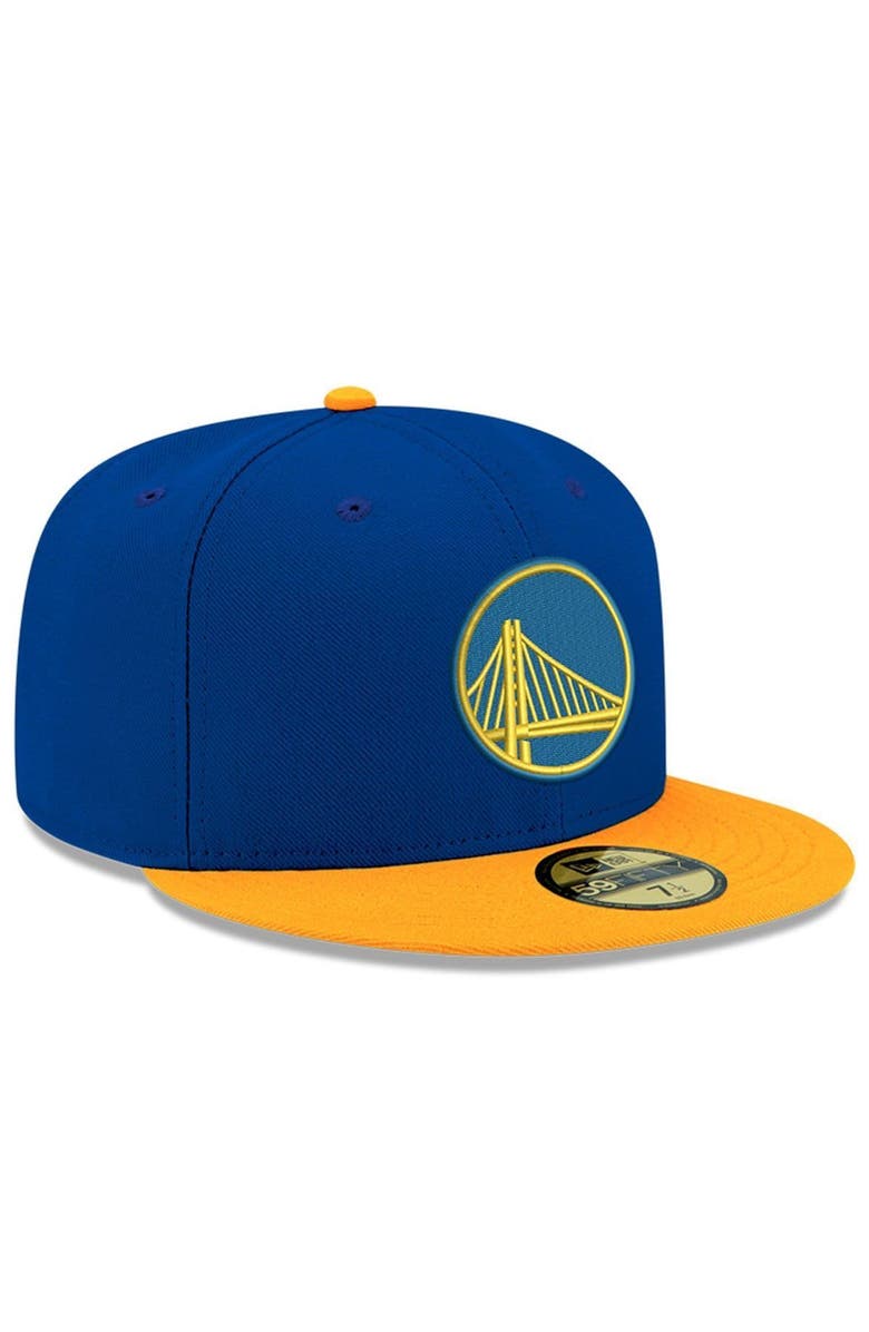 New Era Men's New Era Royal Golden State Warriors 2-Tone 59FIFTY Fitted Hat, Alternate, color, Royal