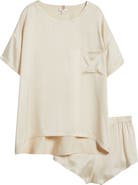 Lunya Washable Silk Tee Short Pajamas