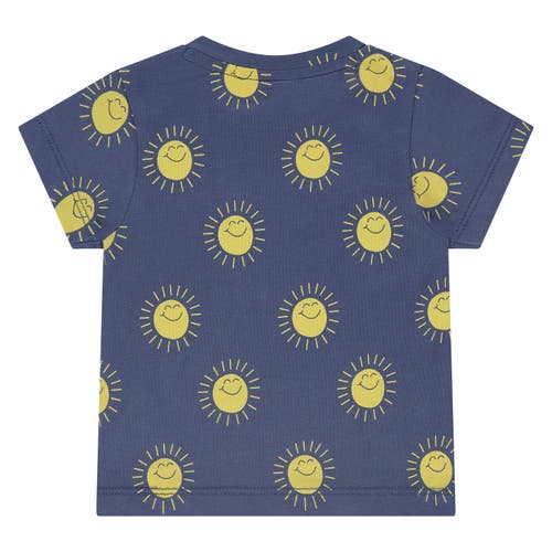 Babyface Animated Allover Short Sleeve T-shirt In Blue