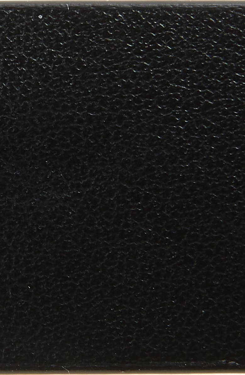 FERRAGAMO Double Gancio Crystal Buckle Leather Belt, Alternate, color, Nero