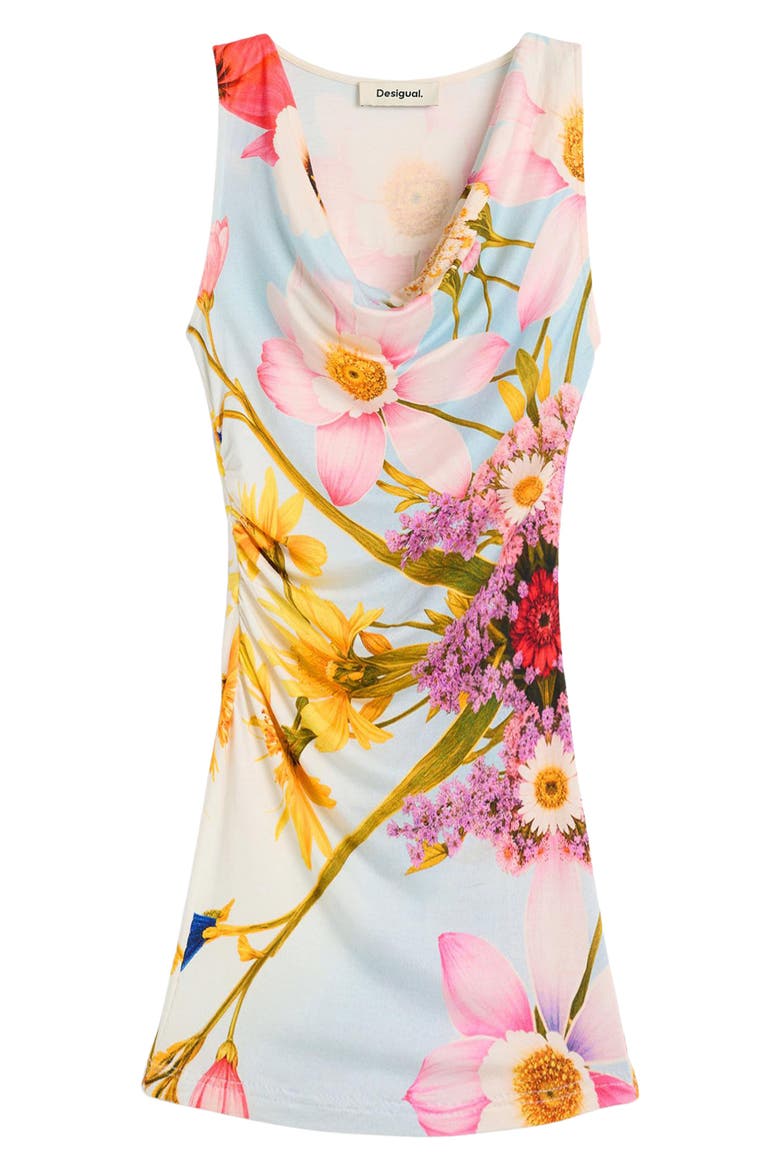 Floral Print Sleeveless Minidress, Alternate, color, MULTI
