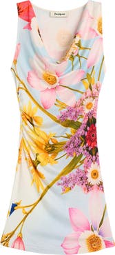 Desigual Floral Print Sleeveless Minidress