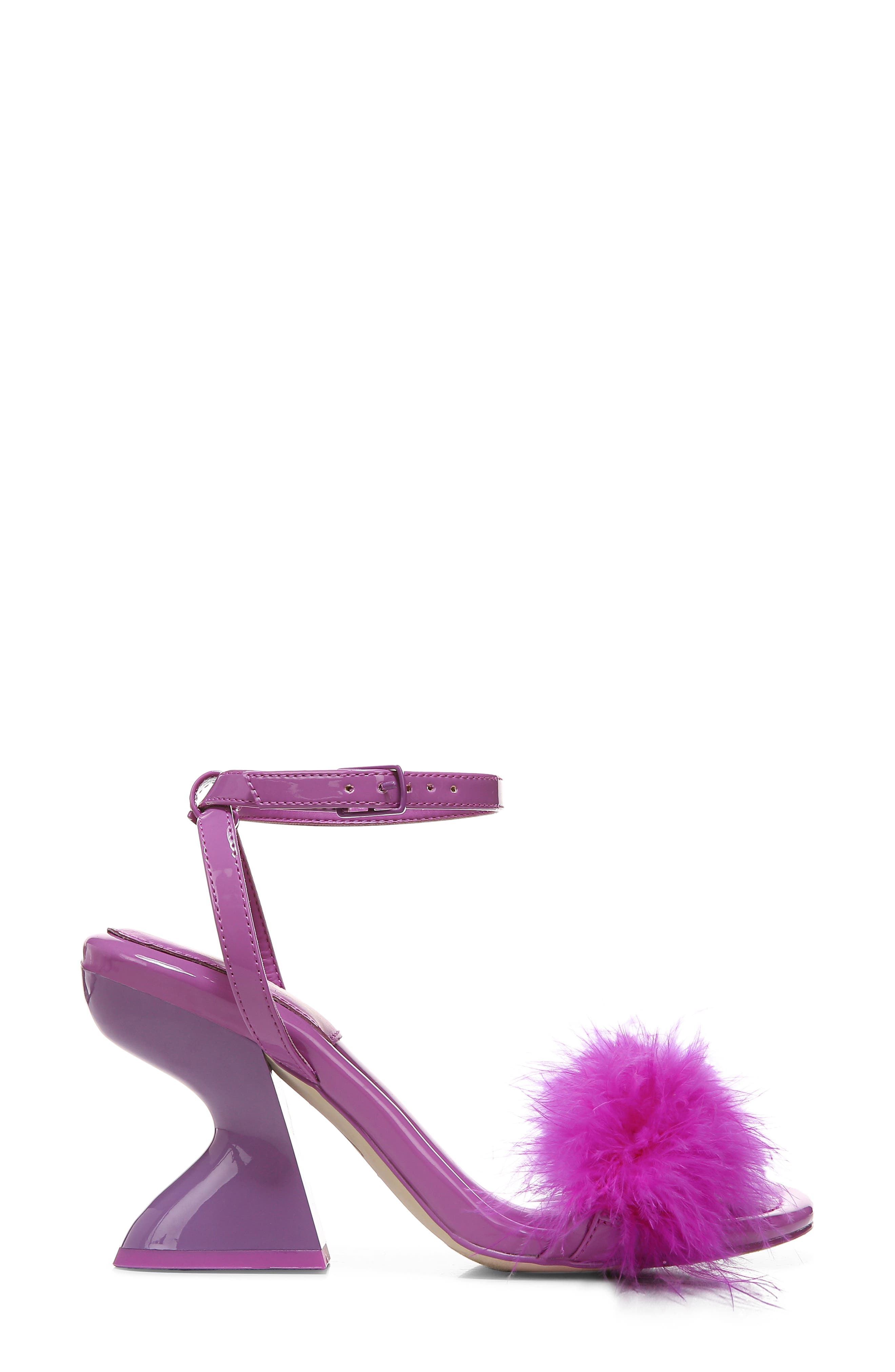 Brenna Feather Ankle Strap Sandal, Alternate, color, MATRIX MAGENTA