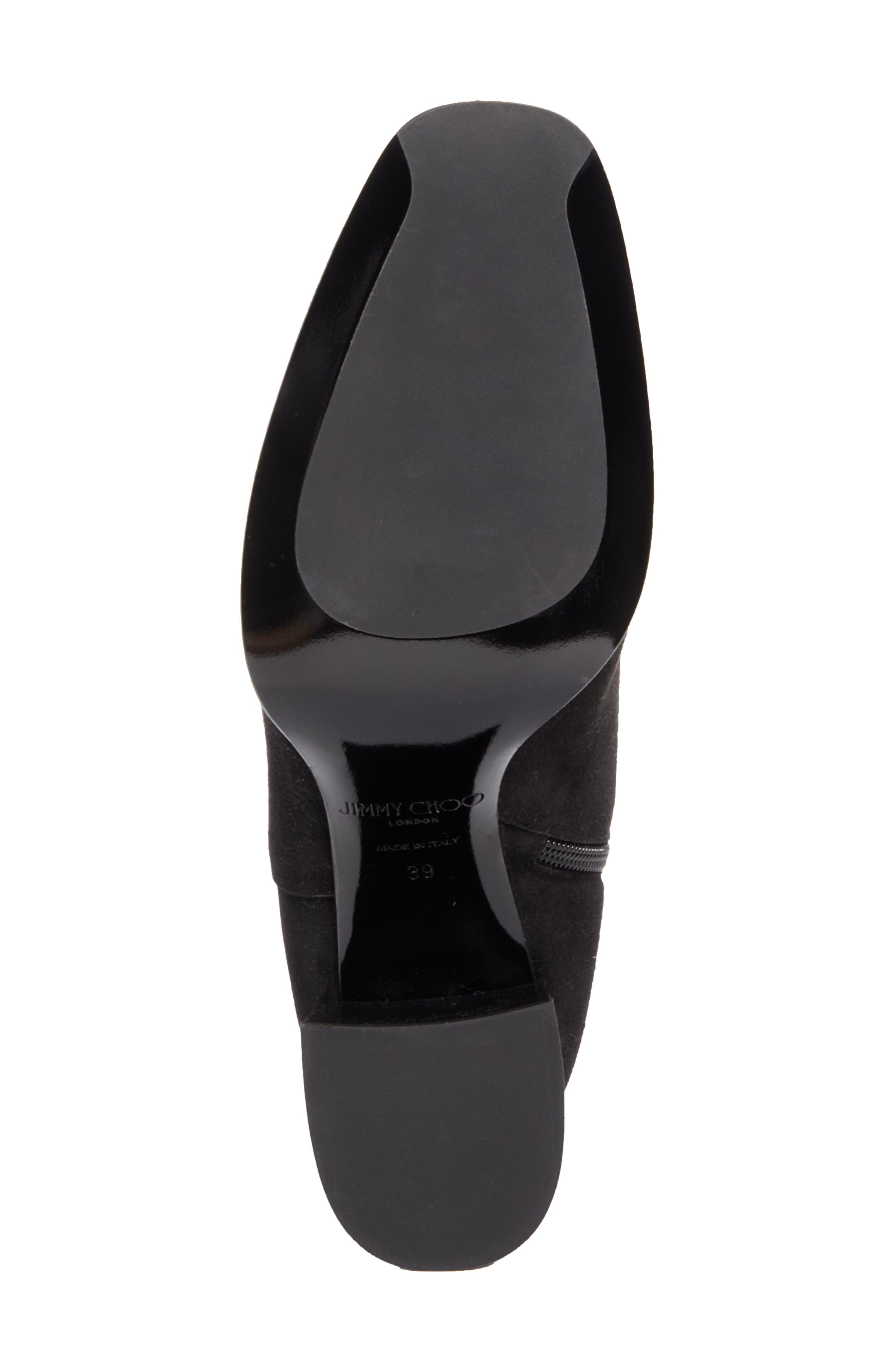 Jimmy Choo Lawton Suede Ankle Boot, Alternate, color, Black/ Black