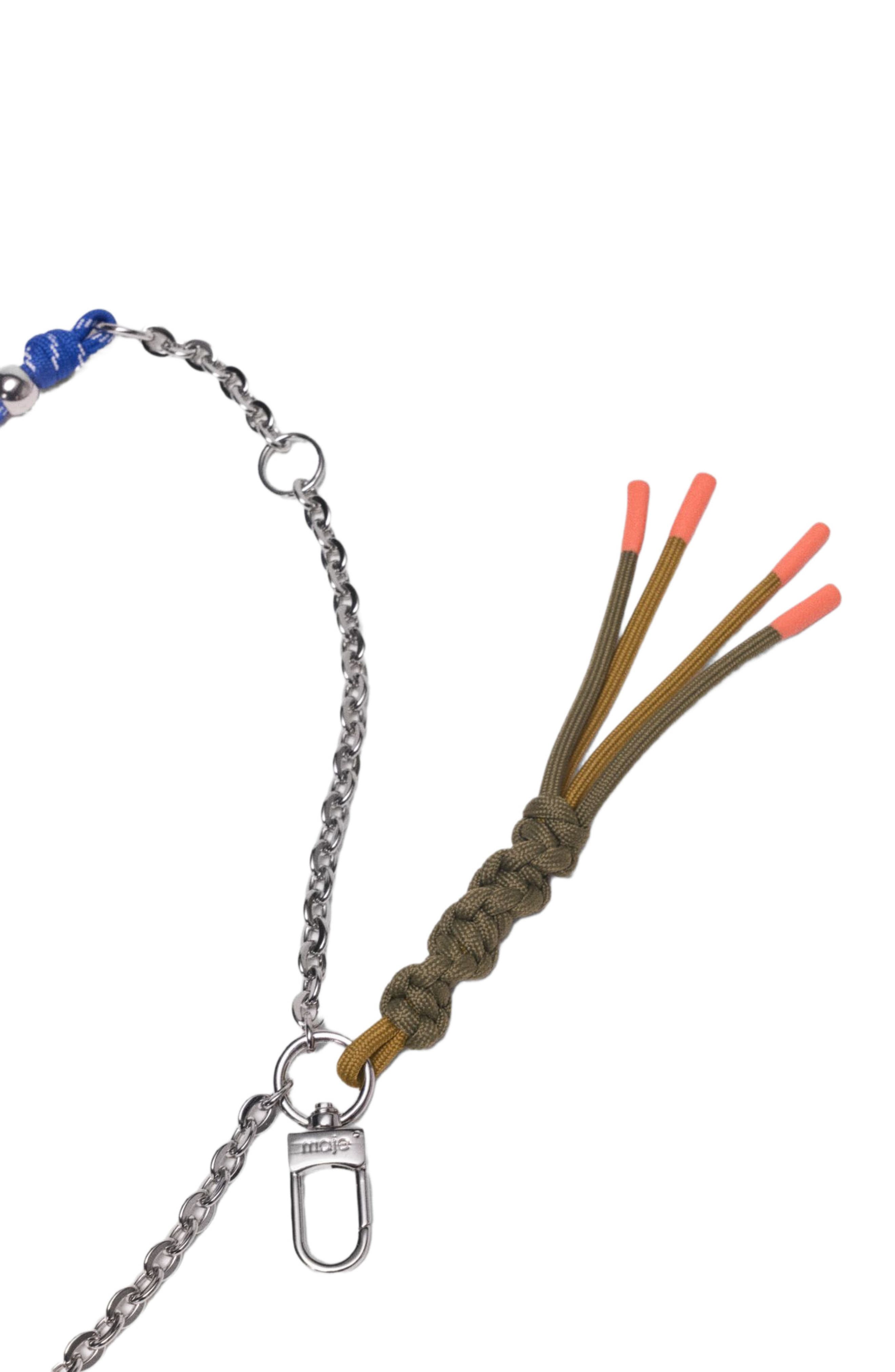 maje Chain & cord mix bag charms, Alternate, color, Multi-Coloured