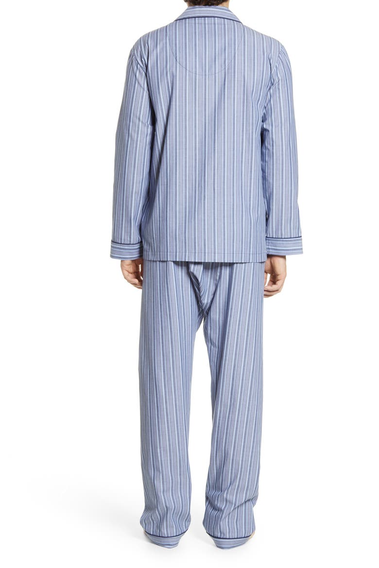 Bedford Cotton Pajamas, Alternate, color, BLUE