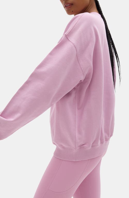 Halfdays Cotton Graphic Sweatshirt In Pink