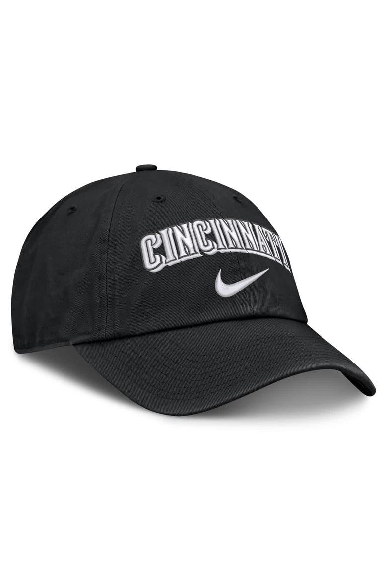 Men's Nike  Black Cincinnati Reds Primetime Club Adjustable Hat, Alternate, color, Black