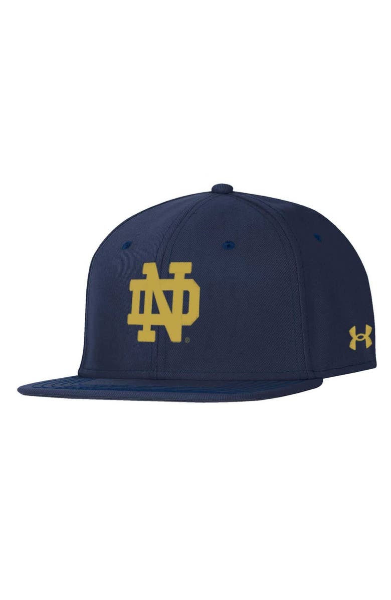 Under Armour Men's Under Armour  Navy Notre Dame Fighting Irish Baseball Fitted Hat, Alternate, color, 