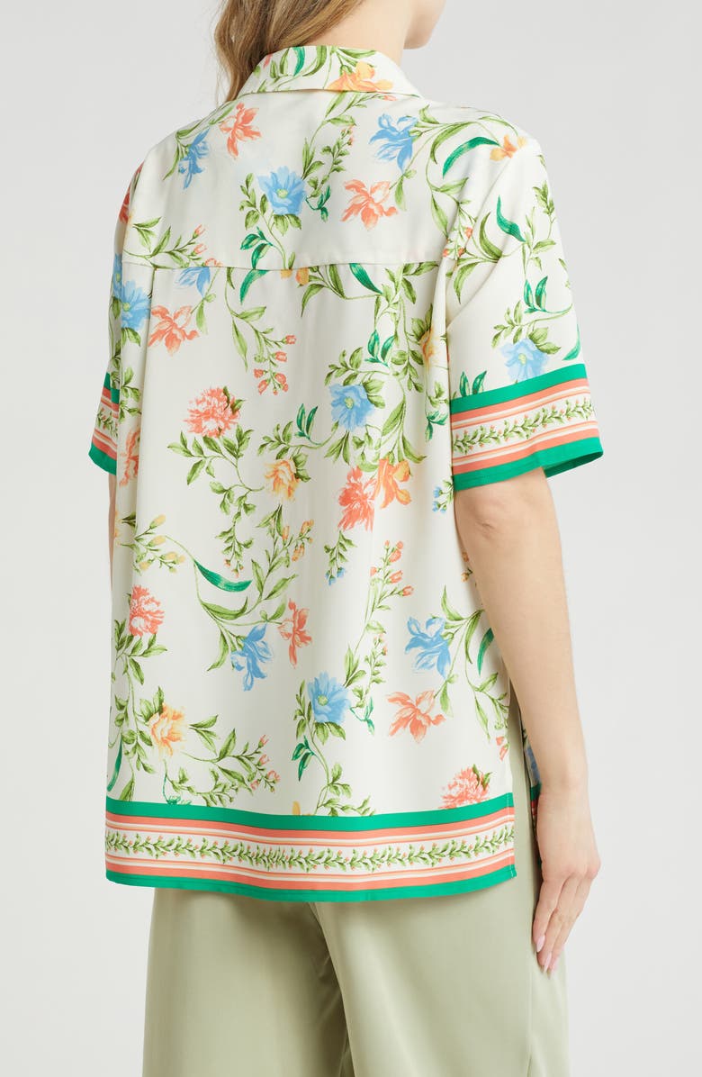 WAYF Scarf Camp Shirt, Alternate, color, Vintage Scarf