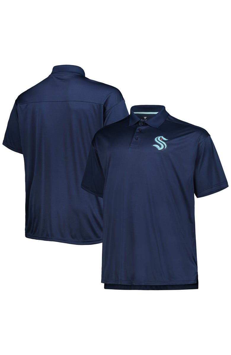 PROFILE Men's Deep Sea Blue Seattle Kraken Big & Tall Team Color Polo, Main, color, 