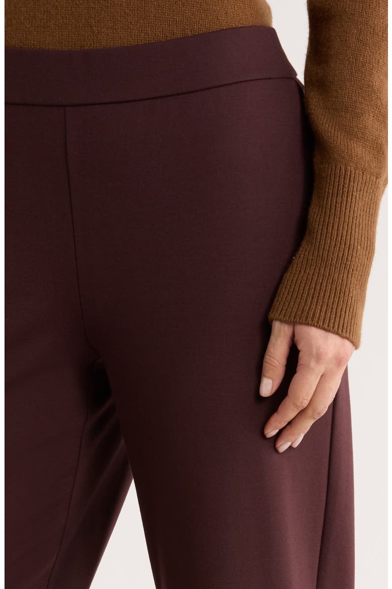 Double Knit Lantern Ankle Pants, Alternate, color, CASSIS