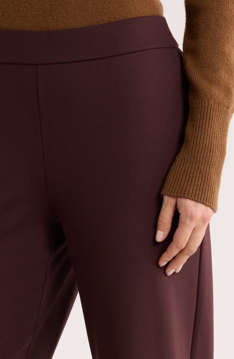 Eileen Fisher Double Knit Lantern Ankle Pants, Alternate, color, Cassis