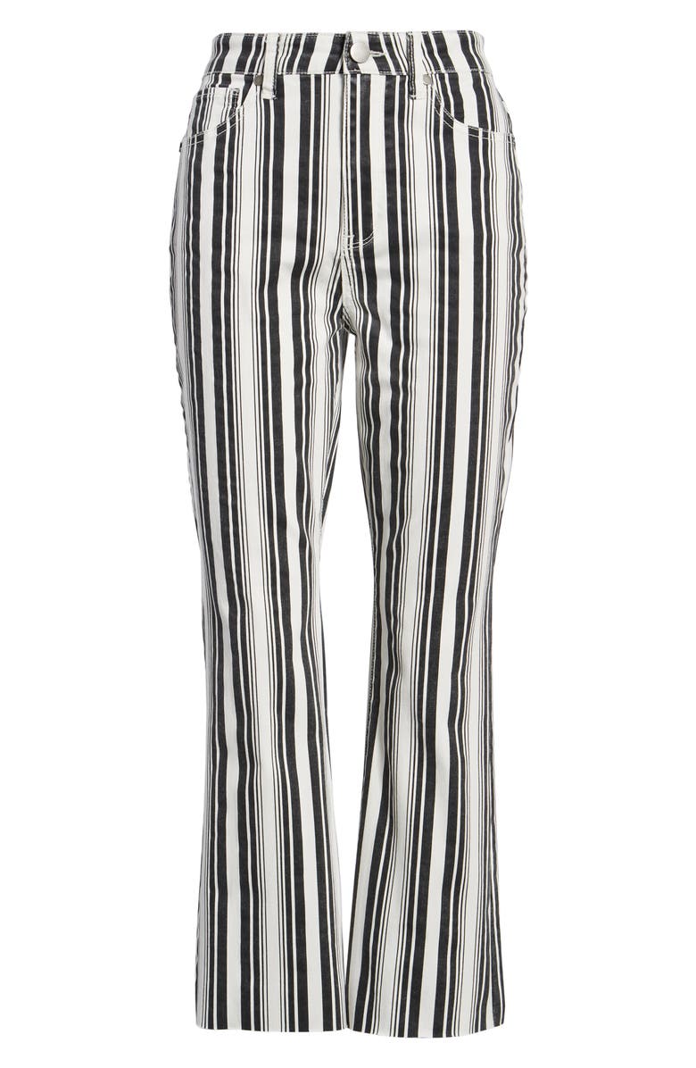 Tinsel Stripe Crop Flare Jeans, Alternate, color,