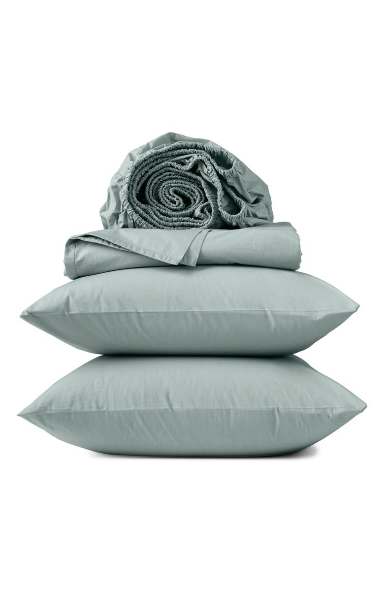 Coyuchi Refined Organic Cotton Percale Sheet Set, Main, color,