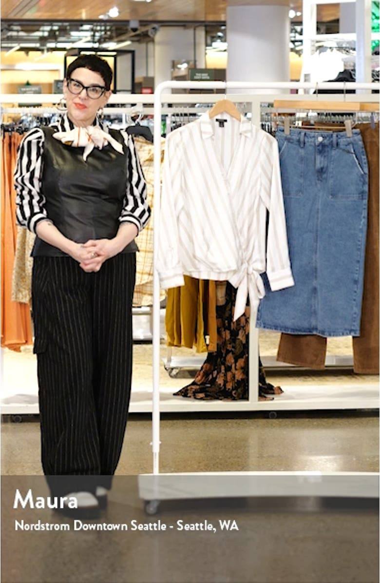 Stripe Wrap Top, sales video thumbnail