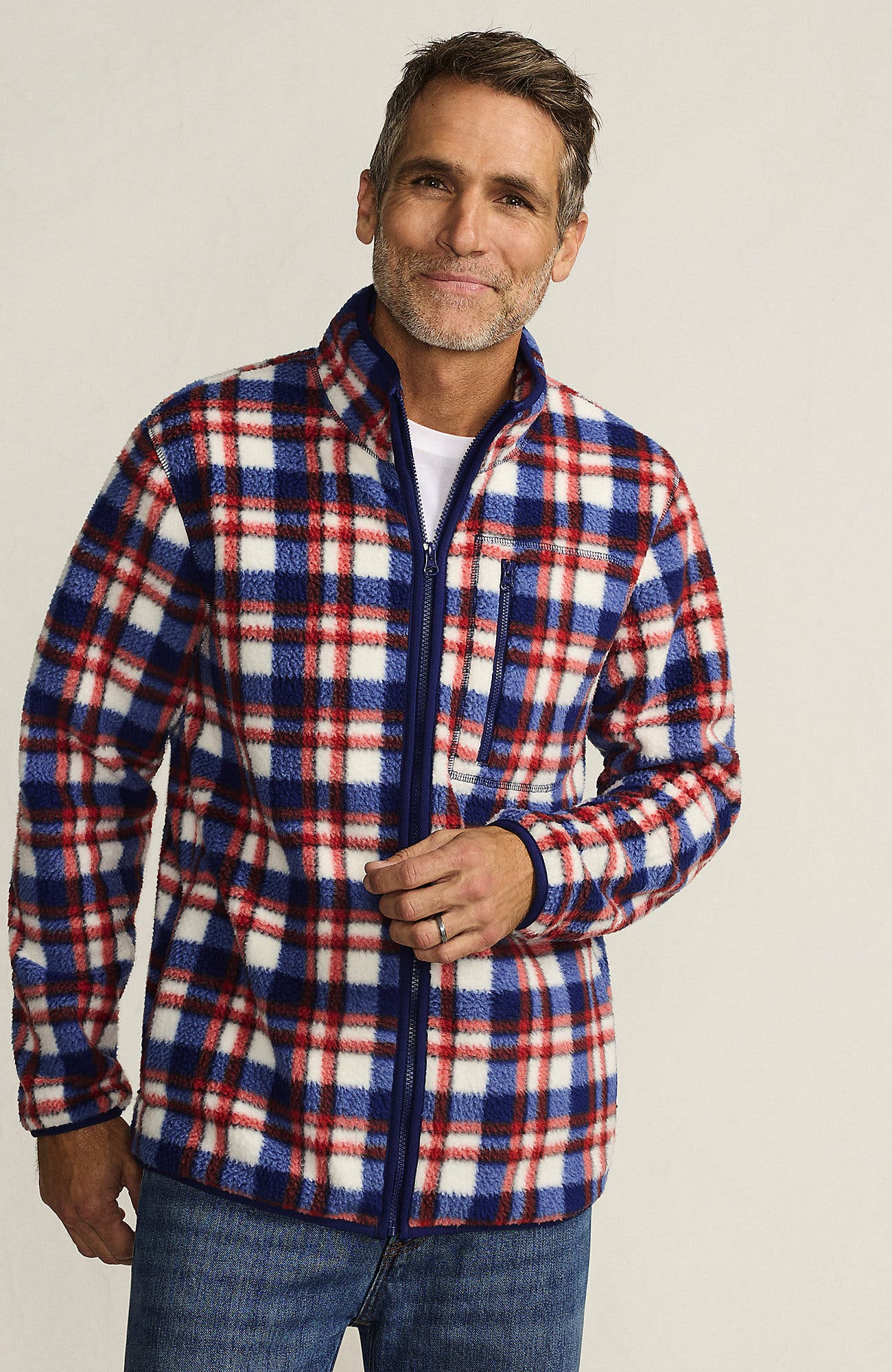 Full Zip High Pile Fleece Jacket