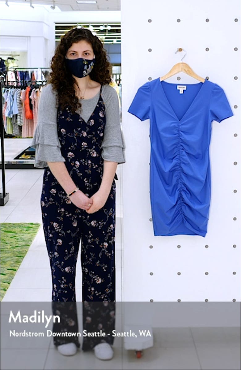 Ruched Short Sleeve Dress, sales video thumbnail