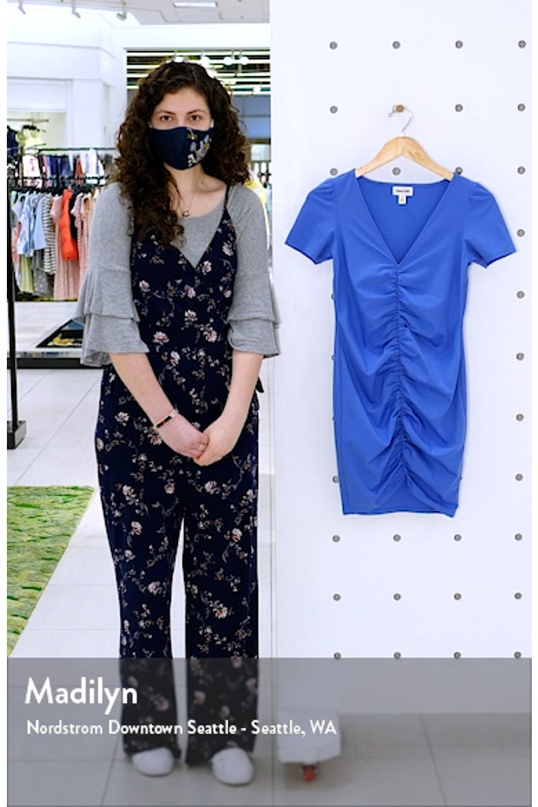 Ruched Short Sleeve Dress video