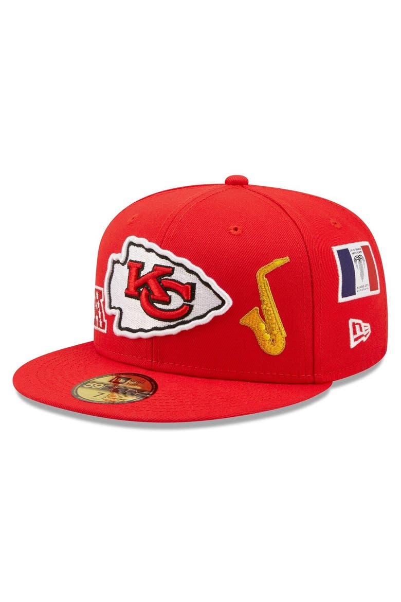 Men's New Era Red Kansas City Chiefs Team Local 59FIFTY Fitted Hat, Main, color, Red