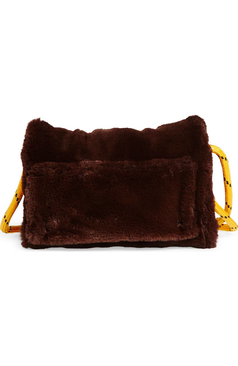 KkCo Faux Fur Muff Crossbody Bag, Main, color,