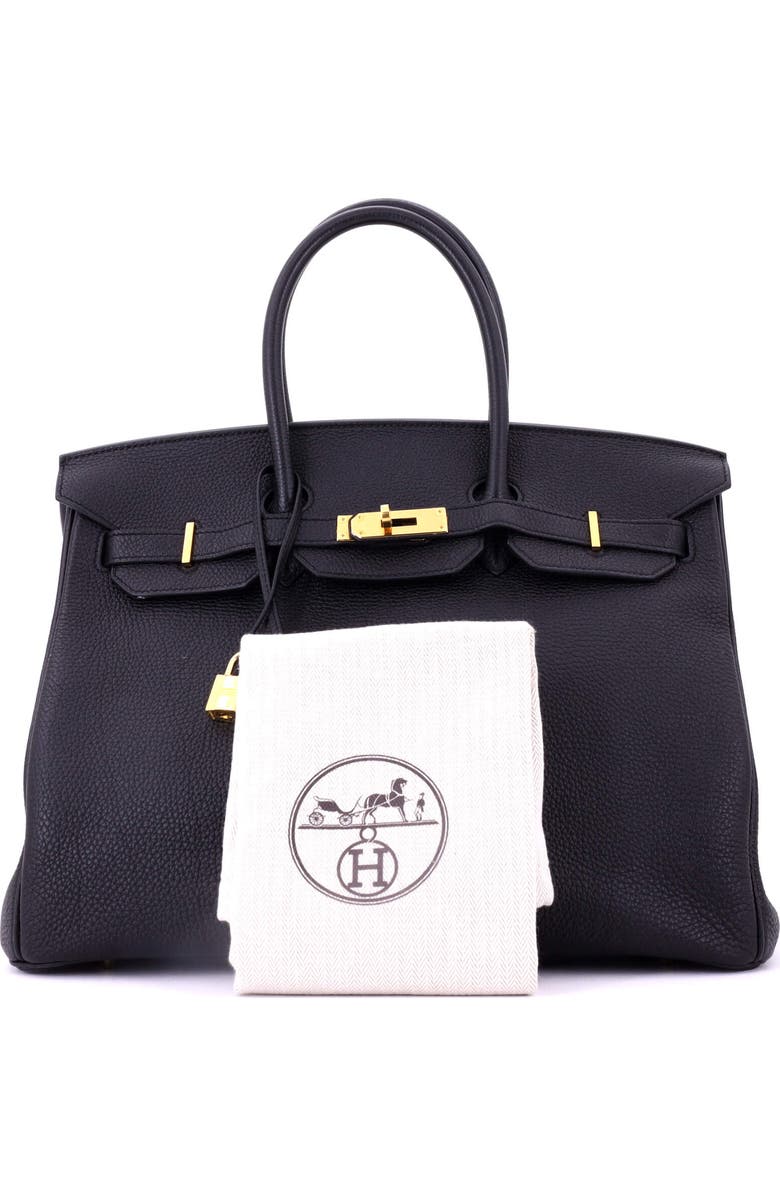 Pre-Owned Hermes Birkin Handbag Black Togo with Gold Hardware 35, Alternate, color, Noir