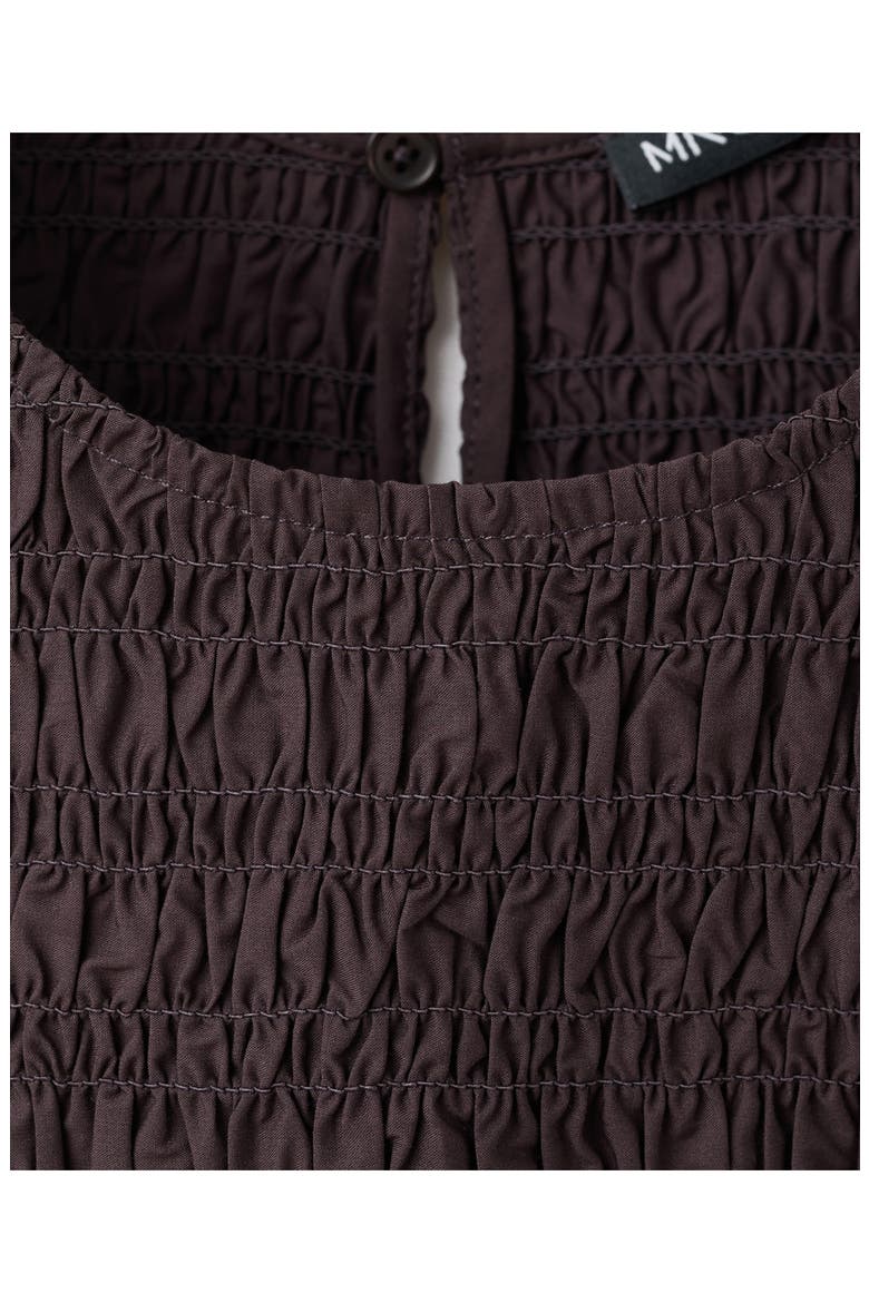 Smocked Tank, Alternate, color, CHOCOLATE