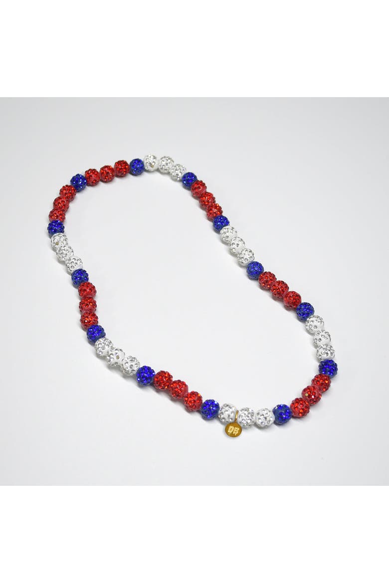 Patriotic Drip Team Spirit Necklace, Main, color, Patriotic Youth