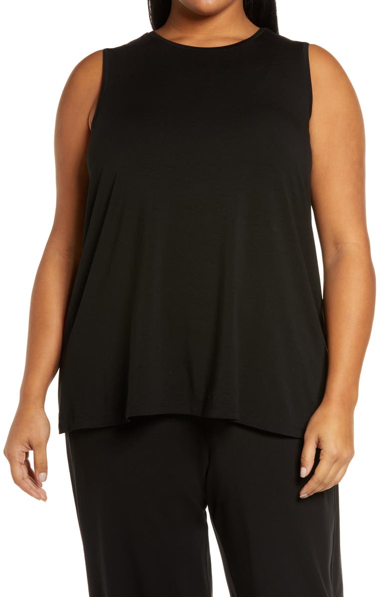 Eileen Fisher Jersey Long Shell, Main, color,