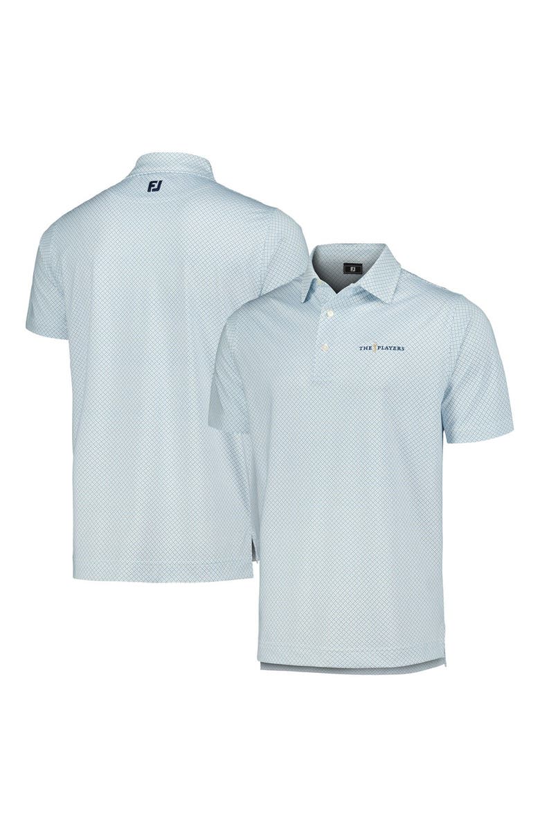 FOOTJOY Men's FootJoy White THE PLAYERS Dot Geo Print Lisle Polo, Alternate, color, 
