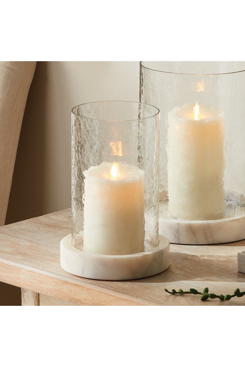 Claire Hurricane Candleholder, Alternate, color, White