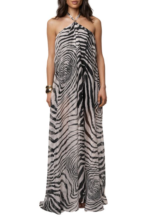 JLUXLABEL Jolene Halter Dress in Ivory at Nordstrom, Size Large